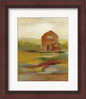 Framed 'Hillside Barn II v2' border=