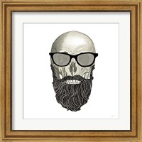 Framed 'Hipster Skull I' border=