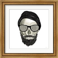 Framed 'Hipster Skull II' border=
