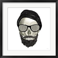 Framed Hipster Skull II