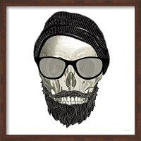 Framed Hipster Skull II