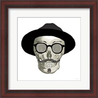 Framed 'Hipster Skull III' border=