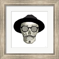 Framed Hipster Skull III
