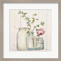 Framed Blossoms on Birch IV