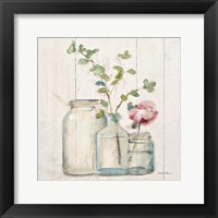 Framed 'Blossoms on Birch IV' border=