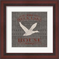 Framed Soft Lodge II Dark with Red