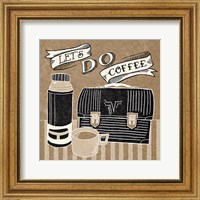 Framed Let's Do Coffee Taupe