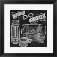 Framed Let's Do Coffee Chalk