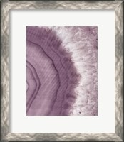 Framed Agate Geode II Plum