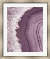 Framed Agate Geode I Plum