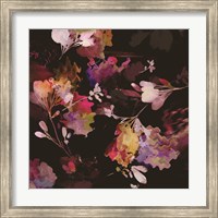 Framed Glitchy Floral III