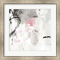 Framed Gray Pink I