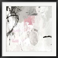 Framed Gray Pink I