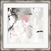 Framed Gray Pink I