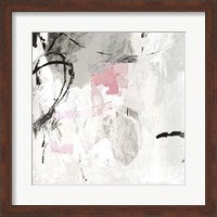 Framed Gray Pink I