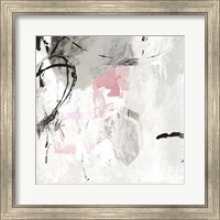 Framed Gray Pink I