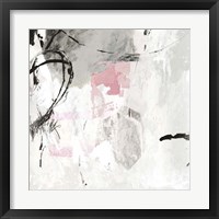 Framed 'Gray Pink I' border=