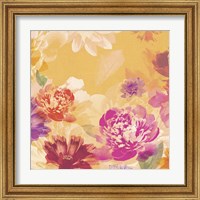 Framed 'Vintage Floral I' border=