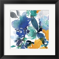 Framed Indigo Flower II