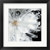 Framed Black Peony