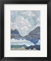 Framed Cloudy Mountains I