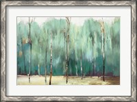Framed Teal Forest
