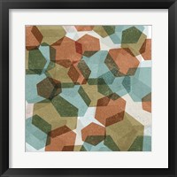 Framed 'Hexagons I' border=