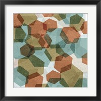 Framed 'Hexagons I' border=