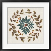 Leaf Pattern IV Framed Print