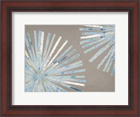 Framed Dandelion Blue II