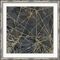 Framed Geometric Gold IV