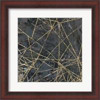 Framed Geometric Gold IV