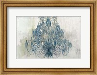 Framed Blue Chandelier