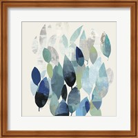 Framed 'Leaf Mural I' border=