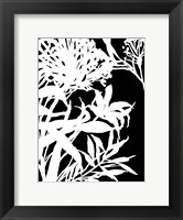 Framed Monochrome Foliage III