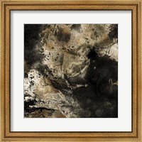 Framed Gold Marbled Abstract II