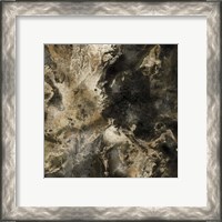 Framed 'Gold Marbled Abstract III' border=