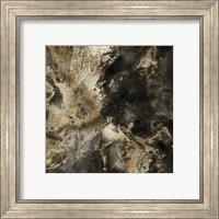 Framed 'Gold Marbled Abstract III' border=