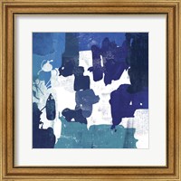 Framed 'Block Paint I Blue' border=