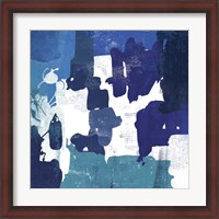 Framed Block Paint I Blue