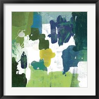 Framed Block Paint I Green