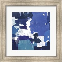 Framed Block Paint II Blue
