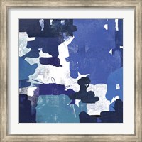 Framed Block Paint II Blue