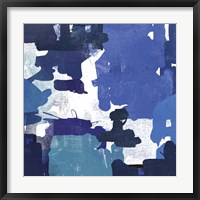Block Paint II Blue Framed Print