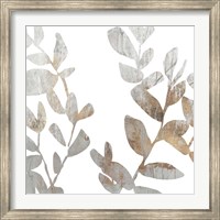 Framed Marble Foliage I