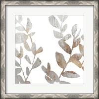Framed Marble Foliage I