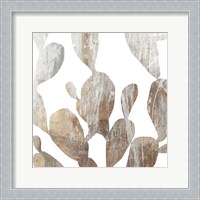 Framed Marble Foliage II