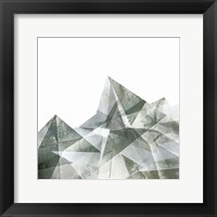 Framed Paper Mountains I