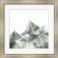 Framed Paper Mountains I