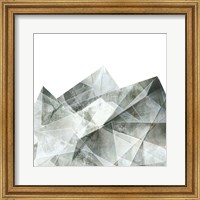 Framed 'Paper Mountains II' border=